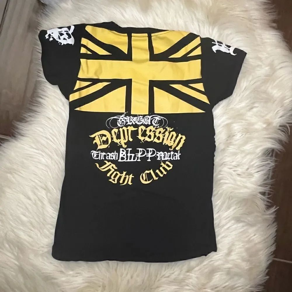 Blac label Pink “Great Depression” crew neck tee sz medium